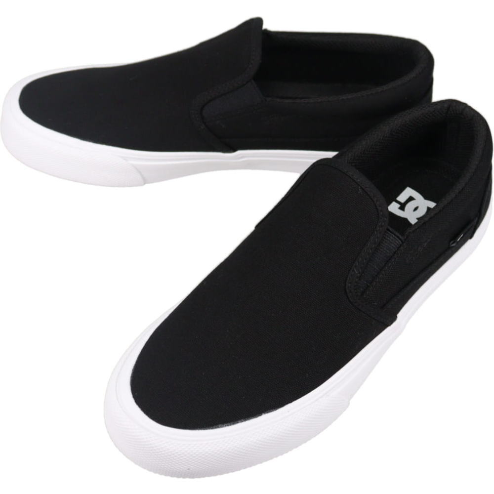 ディーシーシューズ DC SHOES スニーカー バリアル スリップオン VARIAL SLIP-ON ブラック/ホワイト DM254604 BLK【GJOG】