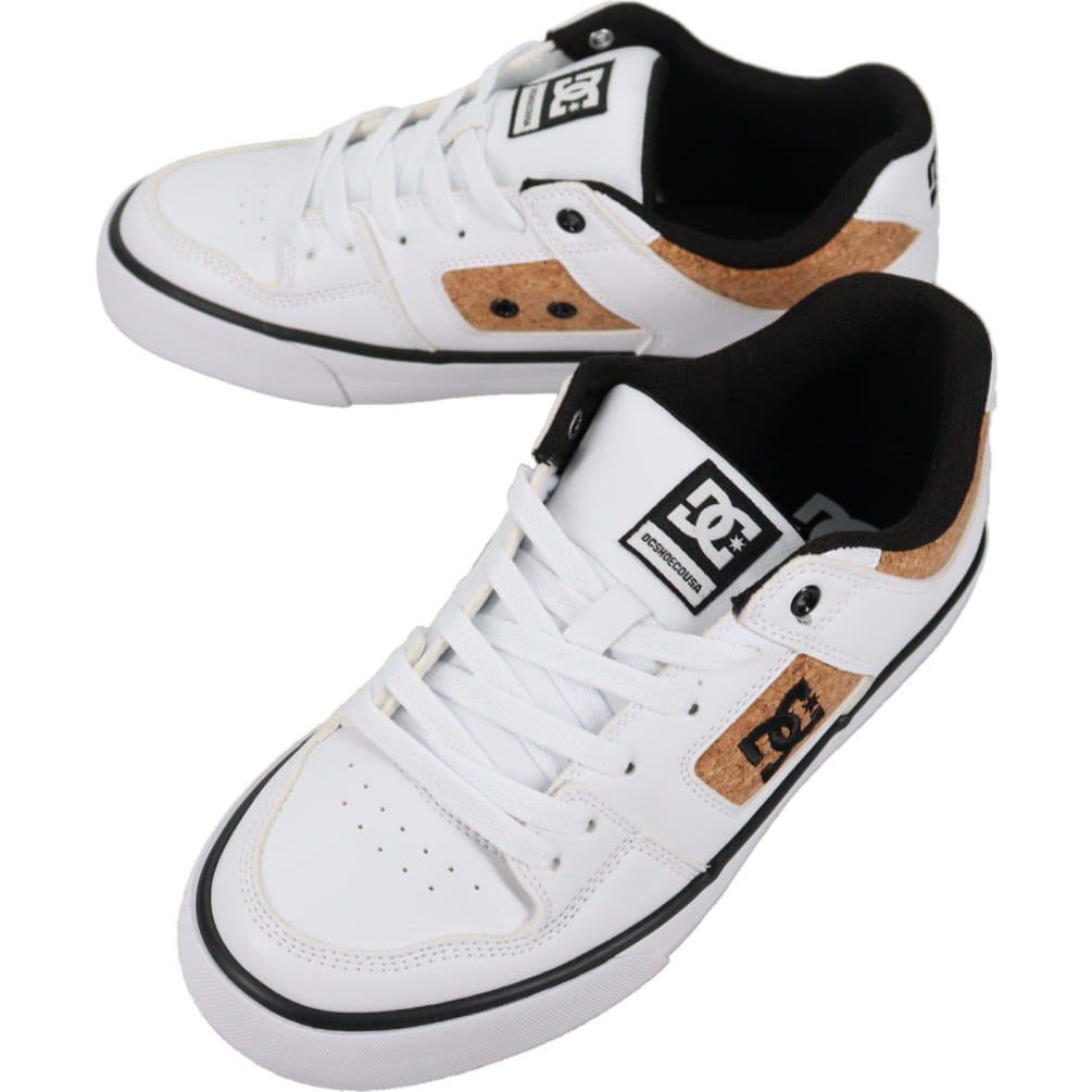 4月限定！最大全額ポイント還元※要エントリー ディーシーシューズ DC SHOES スニーカー ピュア SE SN PURE SE SN ホワイト/コルク DM262304 WCR 【GKOH】