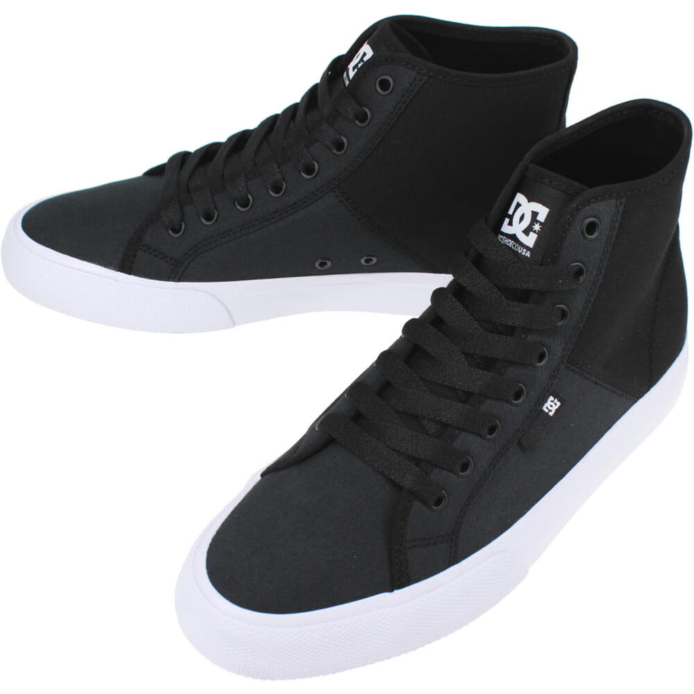 【最大全額ポイント還元※要エントリー】ディーシーシューズ DC SHOES スニーカー マニュアル ハイ TXSE MANUAL HI TX SE ブラック/ホワイト DM214011 BKW 【GFOM】