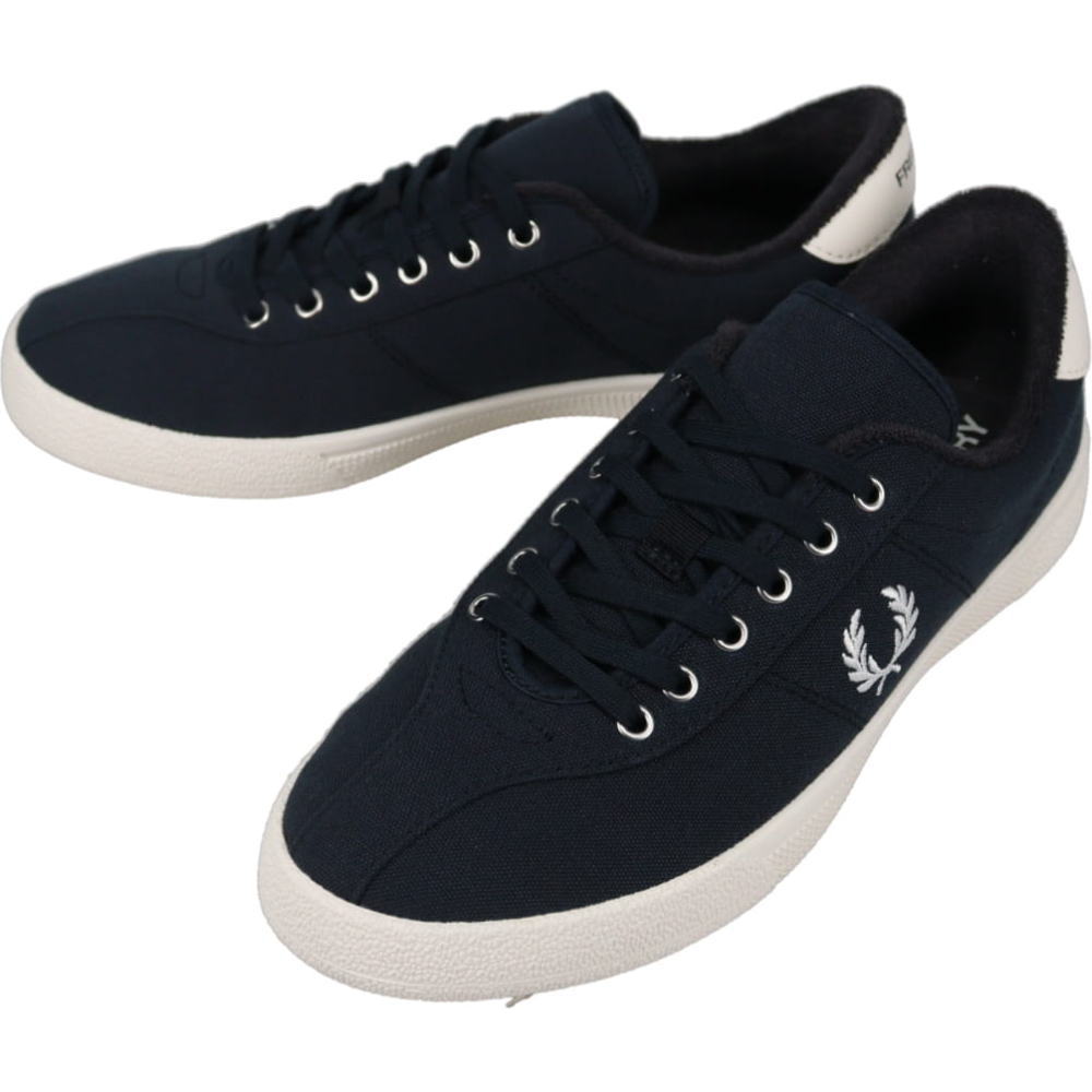 9月限定！最大全額ポイント還元※要エントリー フレッドペリー FRED PERRY スニーカー テニス シュー ポリ キャンバス TENNIS SHOE POLY CANVAS ネイビー/スノーホワイト B2347 608【GKOK】
