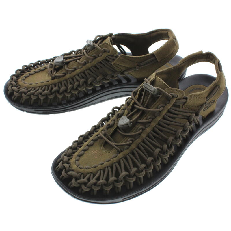 【最大全額ポイント還元※要エントリー】定番 キーン KEEN サンダル スニーカー ユニーク UNEEK ダークオリーブ/ブラック 1023381