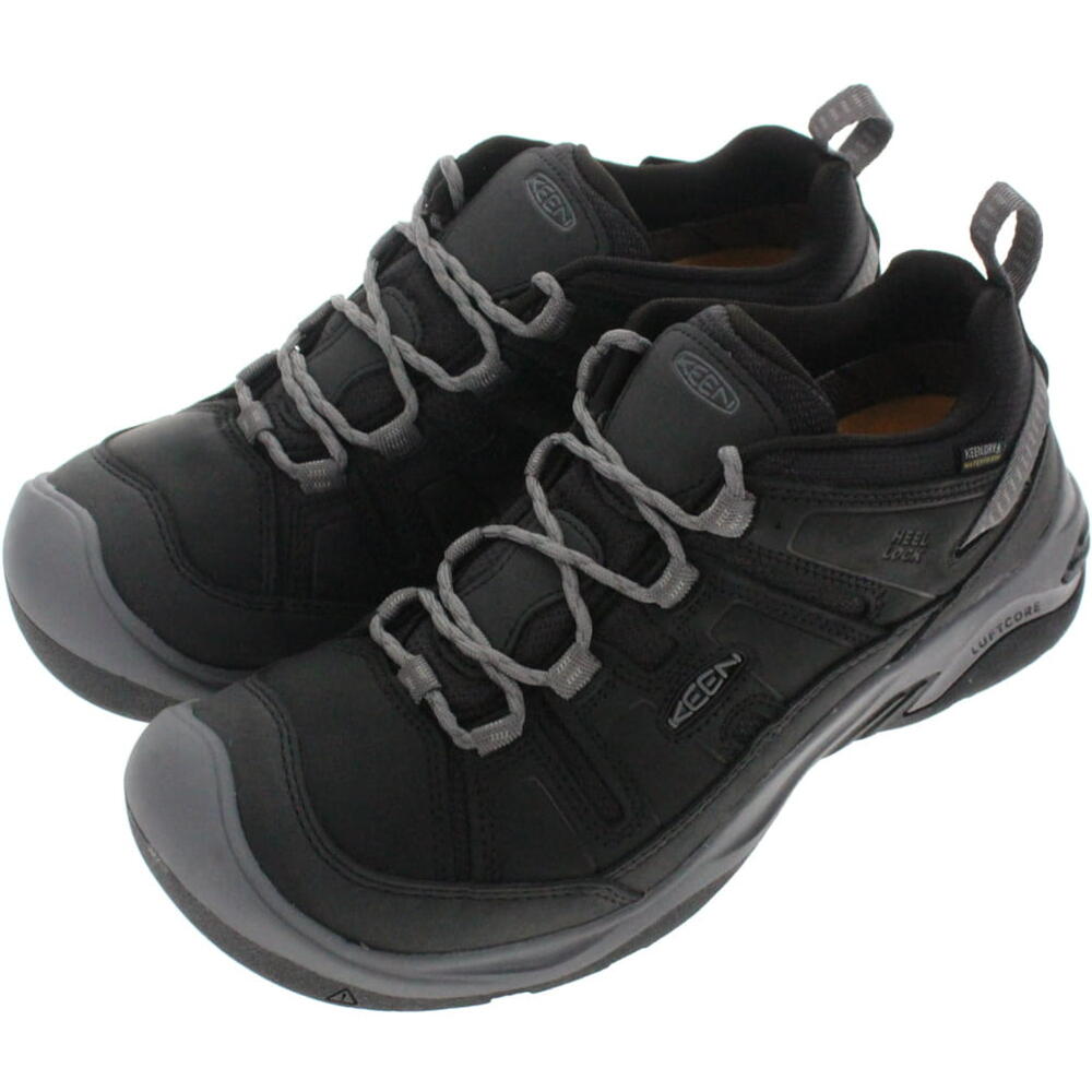 キーン KEEN ハイキングシューズ サーカディア ウォータープルーフ CIRCADIA WP ブラック/スティールグレー Black/Steel Grey 1026775 防水 【GGOM】 [Z]