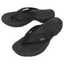 【最大100%ポイントバック 7/1-7/31限定※要エントリー】キーン KEEN メンズ サンダル コナ フリップ ティージー KONA FLIP TG ブラ...