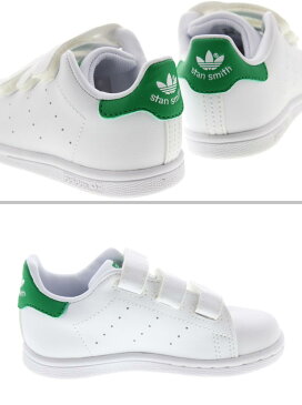 子供 アディダス adidas スニーカー スタンスミス CF I STAN SMITH CF I フットウェアホワイト/フットウェアホワイト/グリーン FX7532 【GOFG】