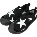 【最大100%ポイントバック 5/1-5/31限定※要エントリー】子供 コンバース CONVERSE キッズ CVスター サンダル ブラック KID'S CVS...