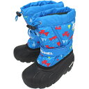 子供 ソレル SOREL ブーツ チルドレンズ フルーリー プリント CHIRDRENS FLURRY PRINT NC3504-431 ハイパーブルー/ブラック HYPER BLUE/BLACK