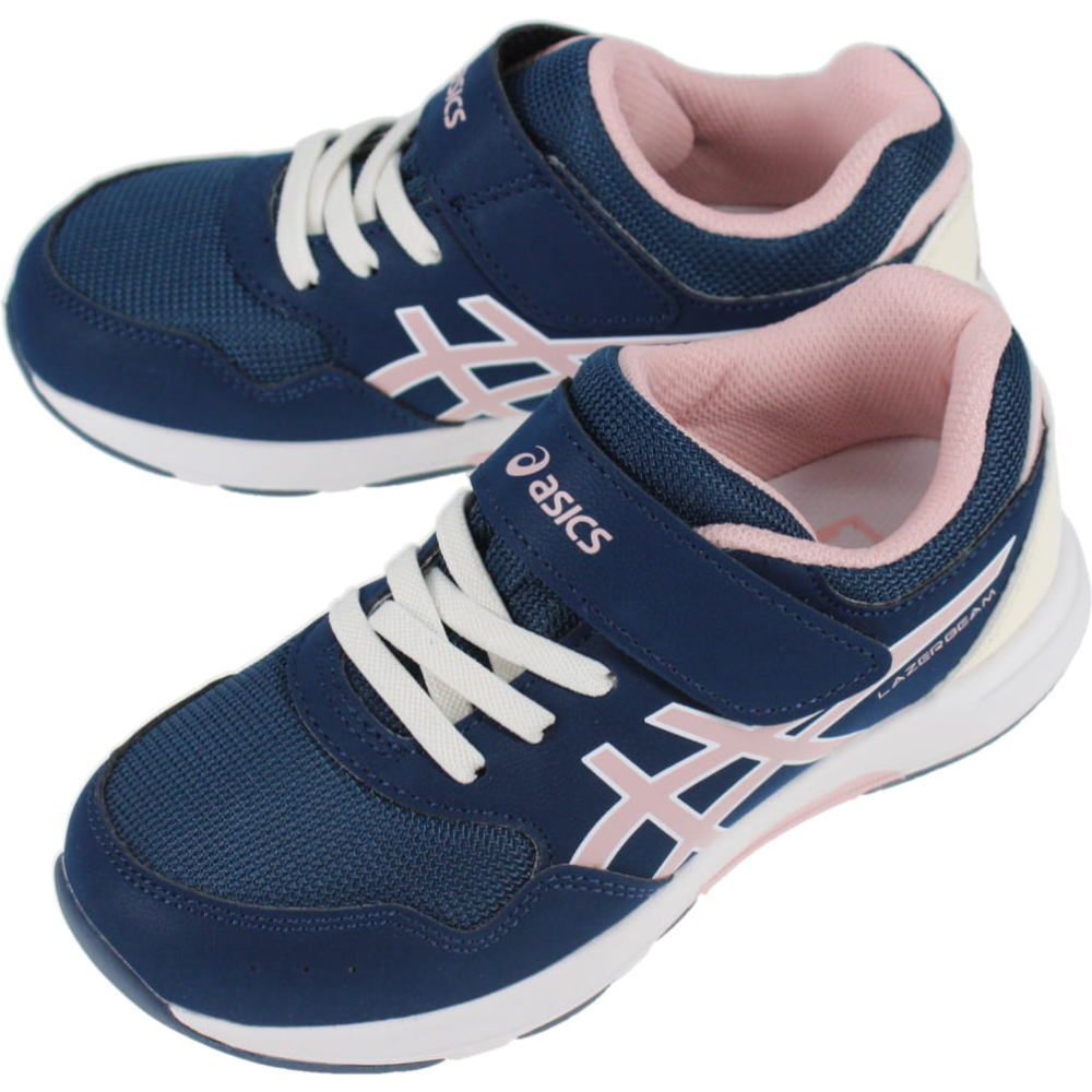 子供 アシックス asics スニーカー レーザービーム KD-MG LAZERBEAM KD-MG ネイビーブルー/ソフトピンク 1154A174-403 17cm～22cm