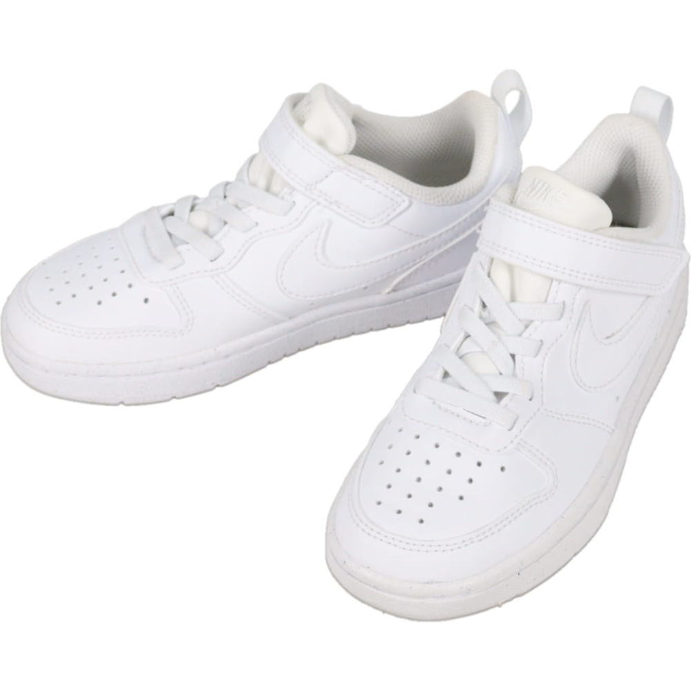 子供 ナイキ NIKE スニーカー ナイキ コート ボロー LOW リクラフト ホワイト/ホワイト/ホワイト DV5457 106【GIOM】