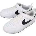 【最大100%ポイントバック 5/1-5/31限定※要エントリー】子供 ナイキ NIKE スニーカー ナイキ コート ボロー LOW リクラフト ホワイト/ブラ...