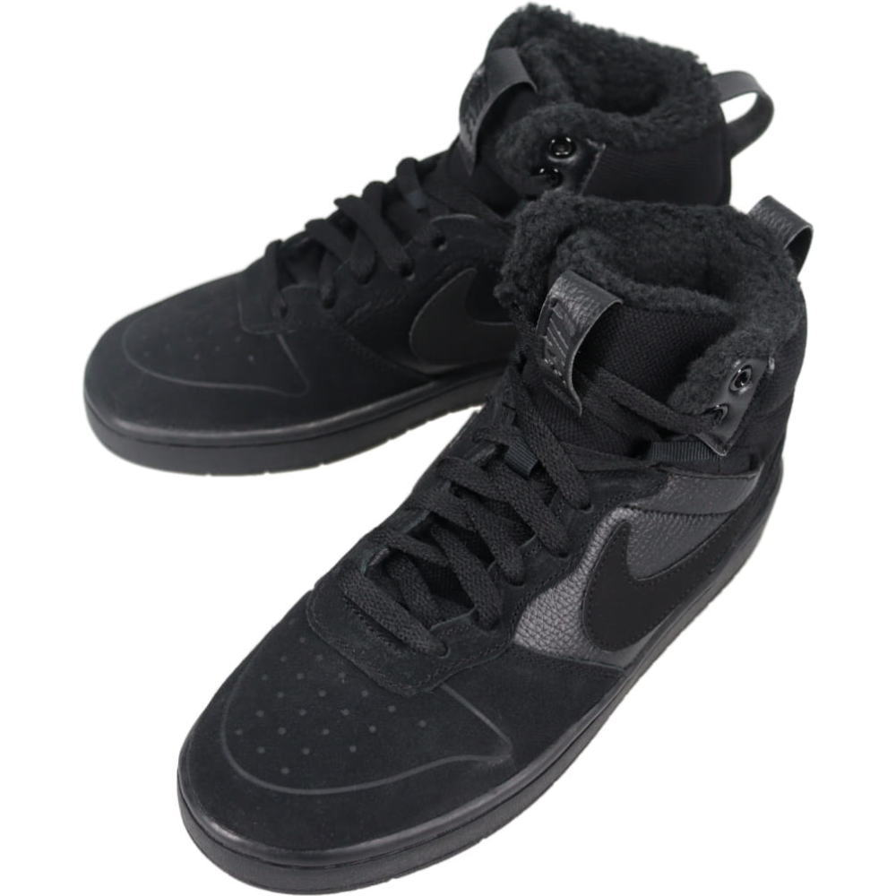 子供 ナイキ NIKE スニーカー ナイキ コート ボロー MID 2 ブーツ ブラック/ブラック/ブラック CQ4023 001【GIFO】