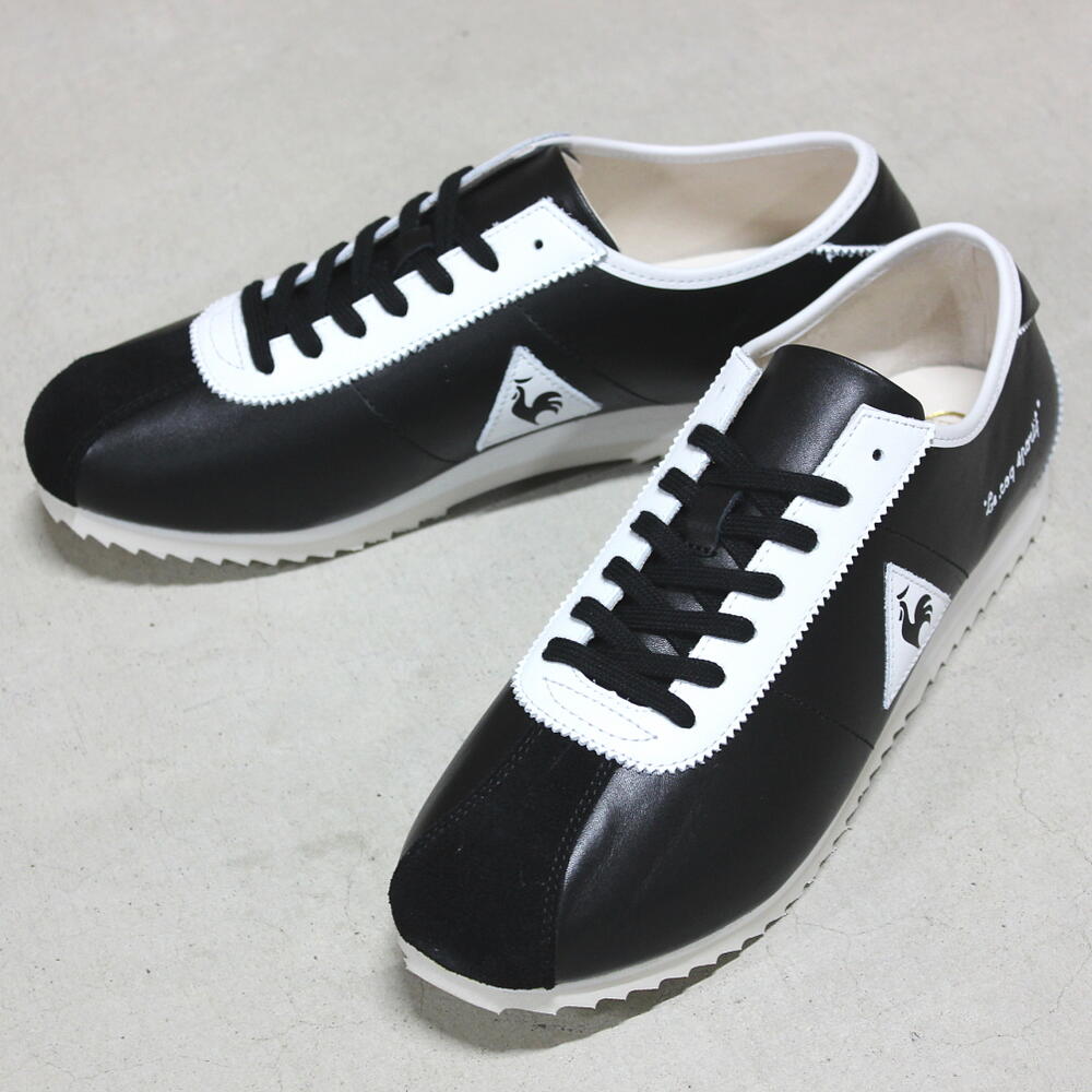 ルコック スポルティフ le coq sportif スニーカー モンペリエ.JP ブラック/ホワイト QL1QJC61BW 【GFOF】