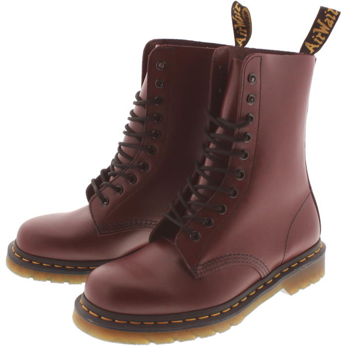 交換 返品 初回時送料無料（沖縄県を除く）Dr.Martens ドクターマーチン 1490 10EYE BOOT チェリーレッド 10092600