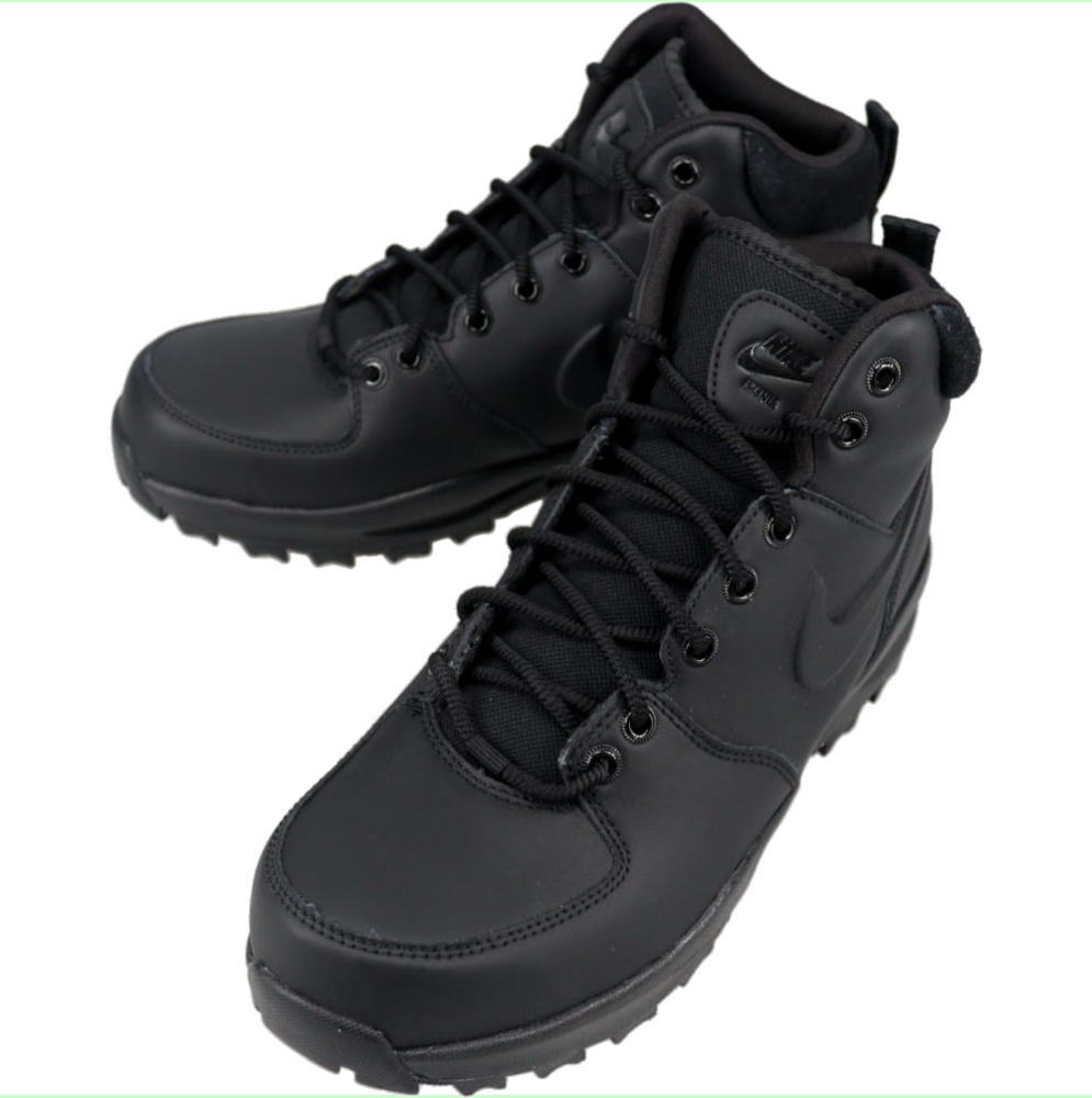 ナイキ NIKE スニーカー マノア レザー MANOA LEATHER ブラック/ブラック/ブラック HF7095 001【GJFO】
