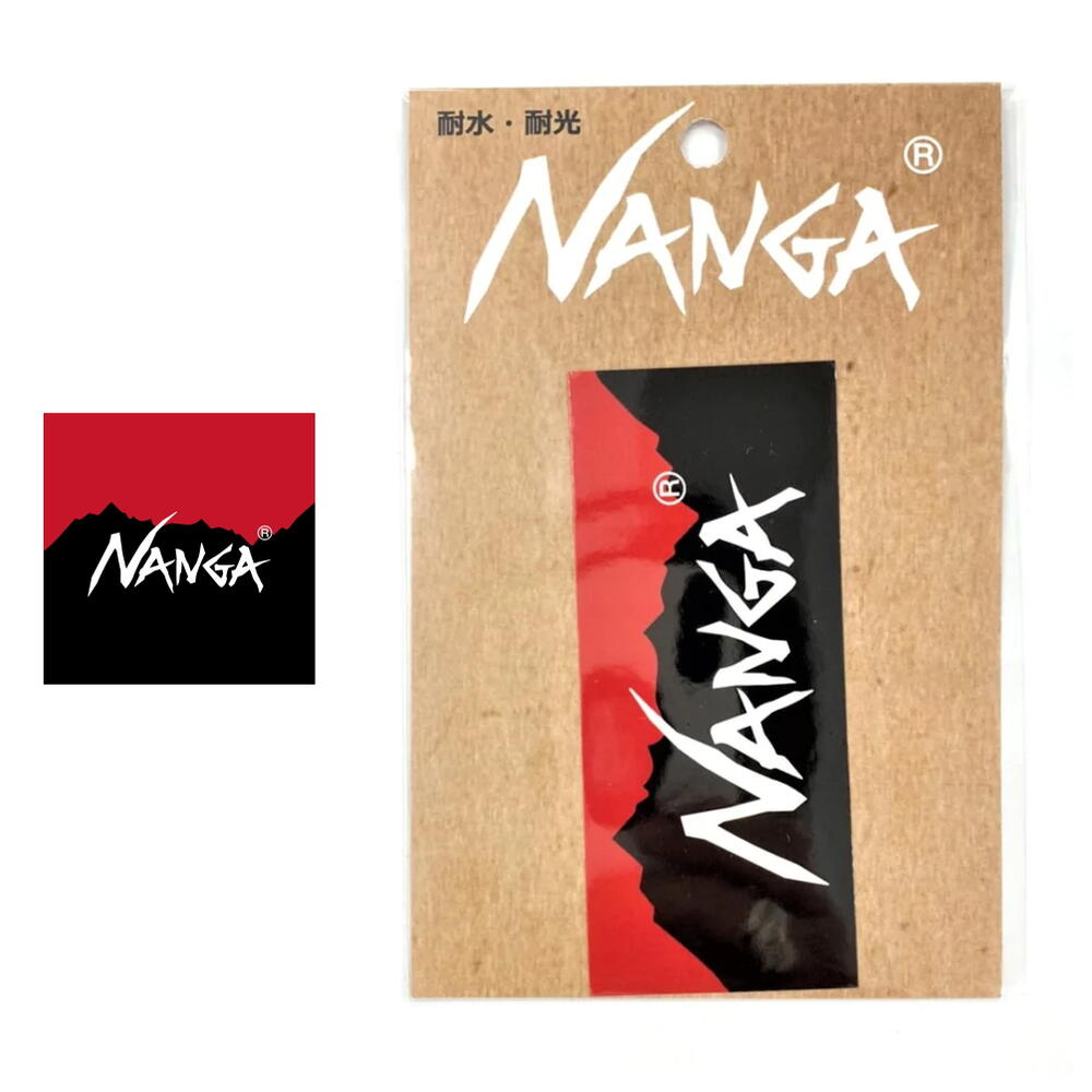 ナンガ NANGA STIKER ナンガ ロゴ ステッカー 耐水 耐光 ステッカー［C］【GGON】