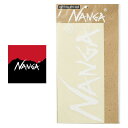 【最大100%ポイントバック 5/1-5/31限定※要エントリー】ナンガ NANGA CUTTING STIKER ナンガ カッティング ステッカー L ホワイ...