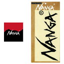 【最大100%ポイントバック 5/1-5/31限定※要エントリー】ナンガ NANGA CUTTING STIKER ナンガ カッティング ステッカー L ブラッ...