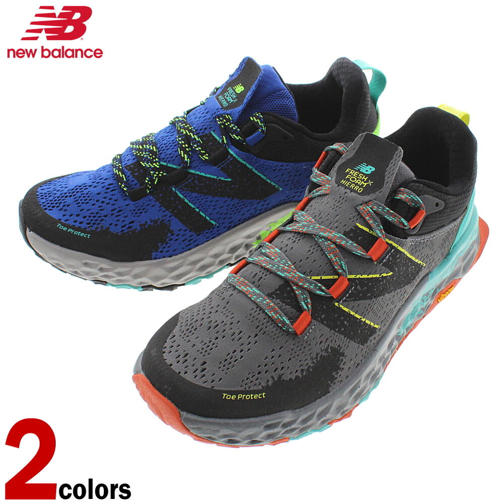 ニューバランス New balance トレイルランニングシューズ MTHIE (FRESH FOAM HIERRO M) グレー(RC5) ブルー(RD5)【GOOK】