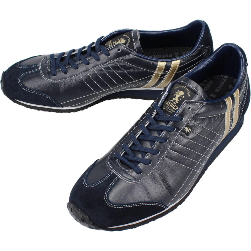 防水スプレー吹きかけサービス 交換返品送料無料 パトリック PATRICK スニーカー アイリス IRIS ネイビー/ゴールド NVY/GLD 232162 【GFFO】