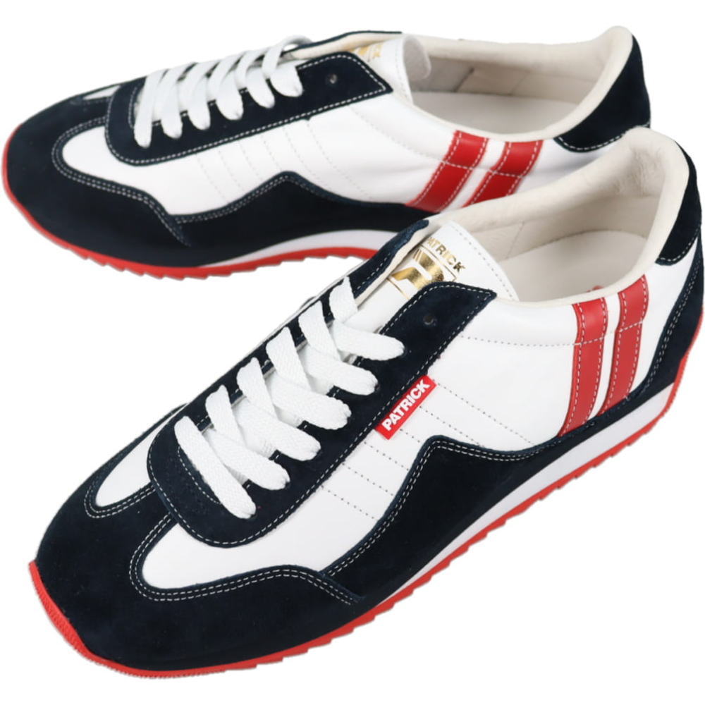 防水スプレー吹きかけサービス 交換返品送料無料 パトリック PATRICK スニーカー マラソン30th・レザー MARATHON30th-L ホワイト WHITE 506510【GION】