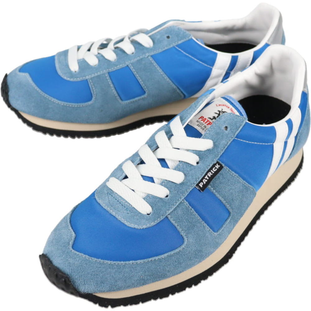 防水スプレー吹きかけサービス 交換返品送料無料 パトリック PATRICK スニーカー カリフォルニー CALIFORNIE ブルー BLU 522502【GJOJ】