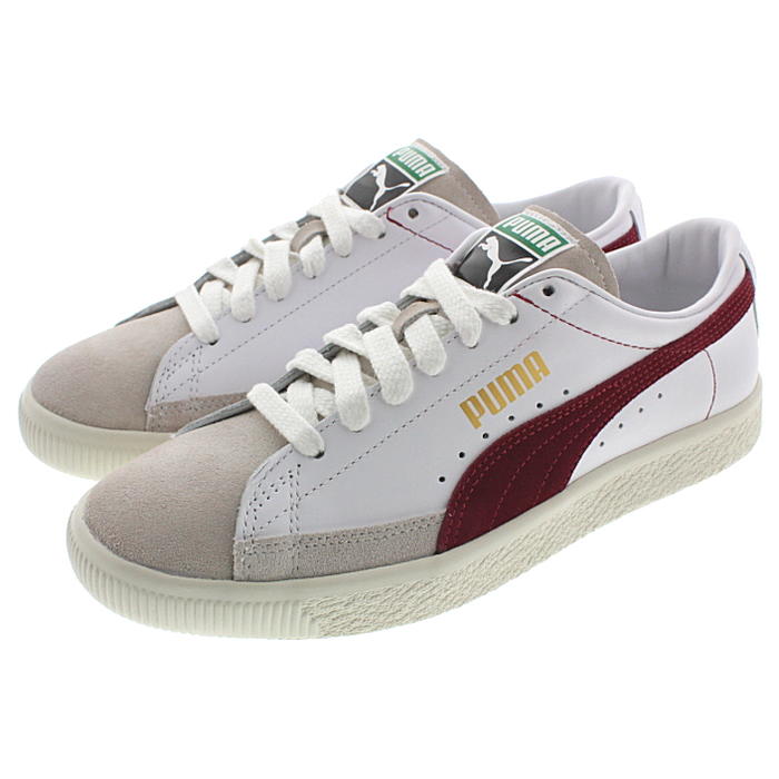 プーマ プーマ PUMA スニーカー バスケット 90680 BASKET 90680 プーマホワイト/ポメグラネイト 365944-04 【FMOL】