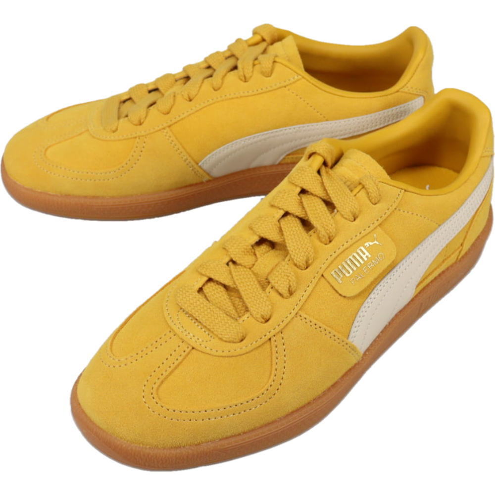 3月限定！最大全額ポイント還元※要エントリー プーマ PUMA スニーカー パレルモ PALERMO イエローシズル/アルパインスノー 396463 48【GJOH】