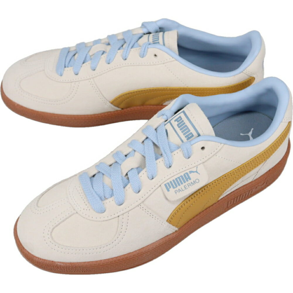 プーマ PUMA スニーカー パレルモ PALERMO ウォームホワイト/アーカイブゴールド 396463 62【GJOL】
