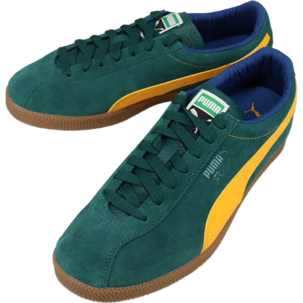 【最大全額ポイント還元※要エントリー】プーマ PUMA スニーカー ブラジル レザー Brasil LTH ダークマートル/ガム 403246 01【GJFO】