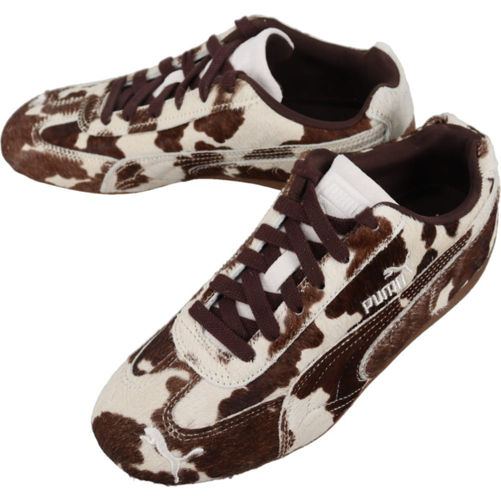 5月限定！最大全額ポイント還元※要エントリー プーマ PUMA スニーカー スピードキャット カウ ウィメンズ Speedcat Cow Wns チョコレートブラウン/ガム 406141 01【GKOI】