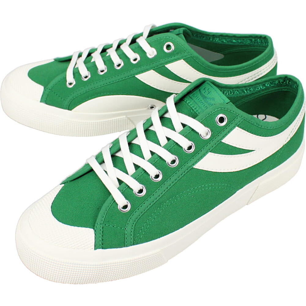 スペルガ スニーカー メンズ スペルガ SUPERGA スニーカー 2750-PANATTA 3.0 3S6117GW A0S GREEN AMAZON-F AVORIO アドリアーノ・パナッタ 【GHOG】