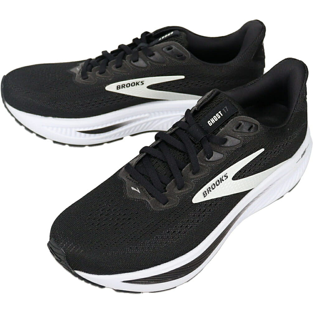 【最大全額ポイント還元※要エントリー】ブルックス BROOKS ランニングシューズ Ghost 17 ゴースト 17 ブラック/ホワイト BRM4423 【GJOM】