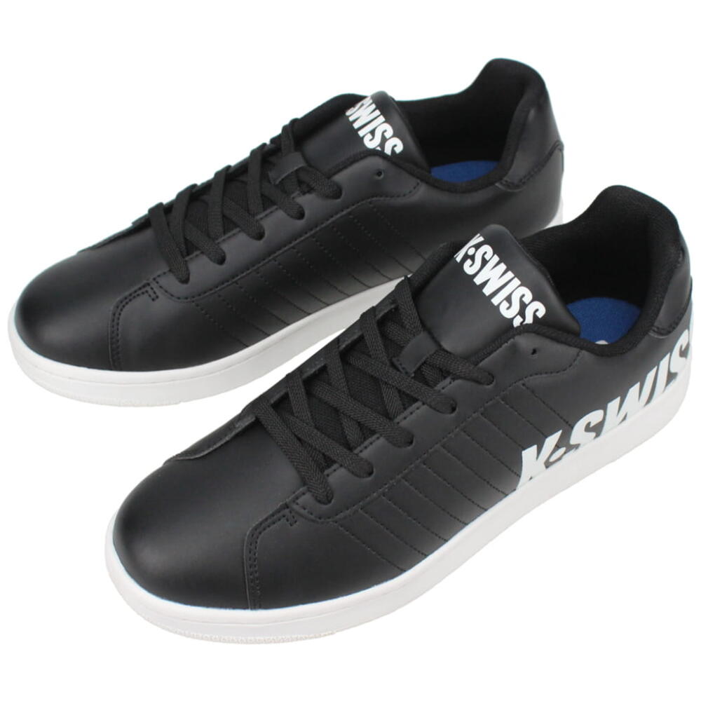 楽天すにーかー倉庫ケースイス K・SWISS スニーカー コート モンタラ BL S CORT MONTARA BL S ブラック/ホワイト 36102211【GHOF】