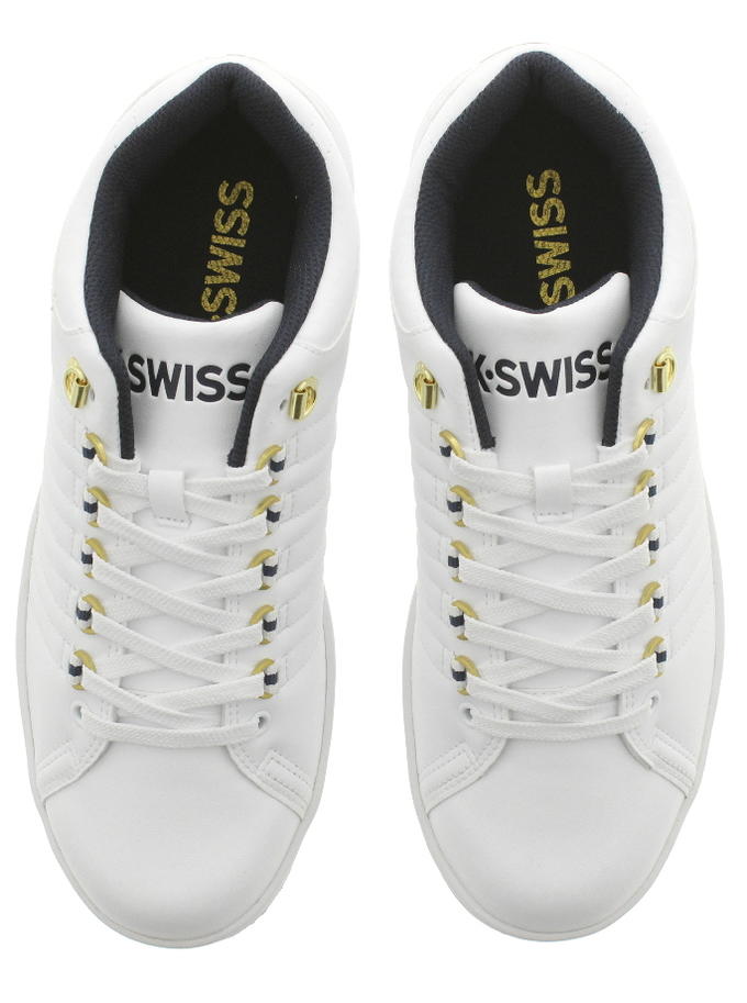 【楽天市場】ケースイス K・SWISS スニーカー KSL 01 ホワイト/ネイビー/ゴールド 1KS003 【FNON】：すにーかー倉庫