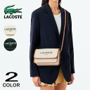 【最大100%ポイントバック8月限定※要エントリー】ラコステ LACOSTE ヘリテージ キャンバス フラップ クローズ コットン ショルダー バッグ NF45...