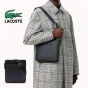【最大100%ポイントバック8月限定※要エントリー】ラコステ LACOSTE シャンタコ マット ピケレザー フラットジップ バッグ ブラック NH2815CE...