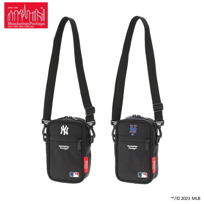 ޥϥåݡơ Manhattan Portage  MLB  ֥ ҥ Хå (MD) Cobble Hill Bag (MD) YANKEES METS ֥å 1436-MLB BLKBGϡGHOJ