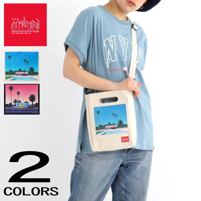 マンハッタンポーテージ Manhattan Portage アフロパンク ショルダーバッグ キャンバス ライト ヒロシ ナガイ Afropunk Shoulder Bag Canvas Lite HIROSHI NAGAI ナチュラル ブラック 2401-CV-L-HN NTL BLK［BG］【GHOL】