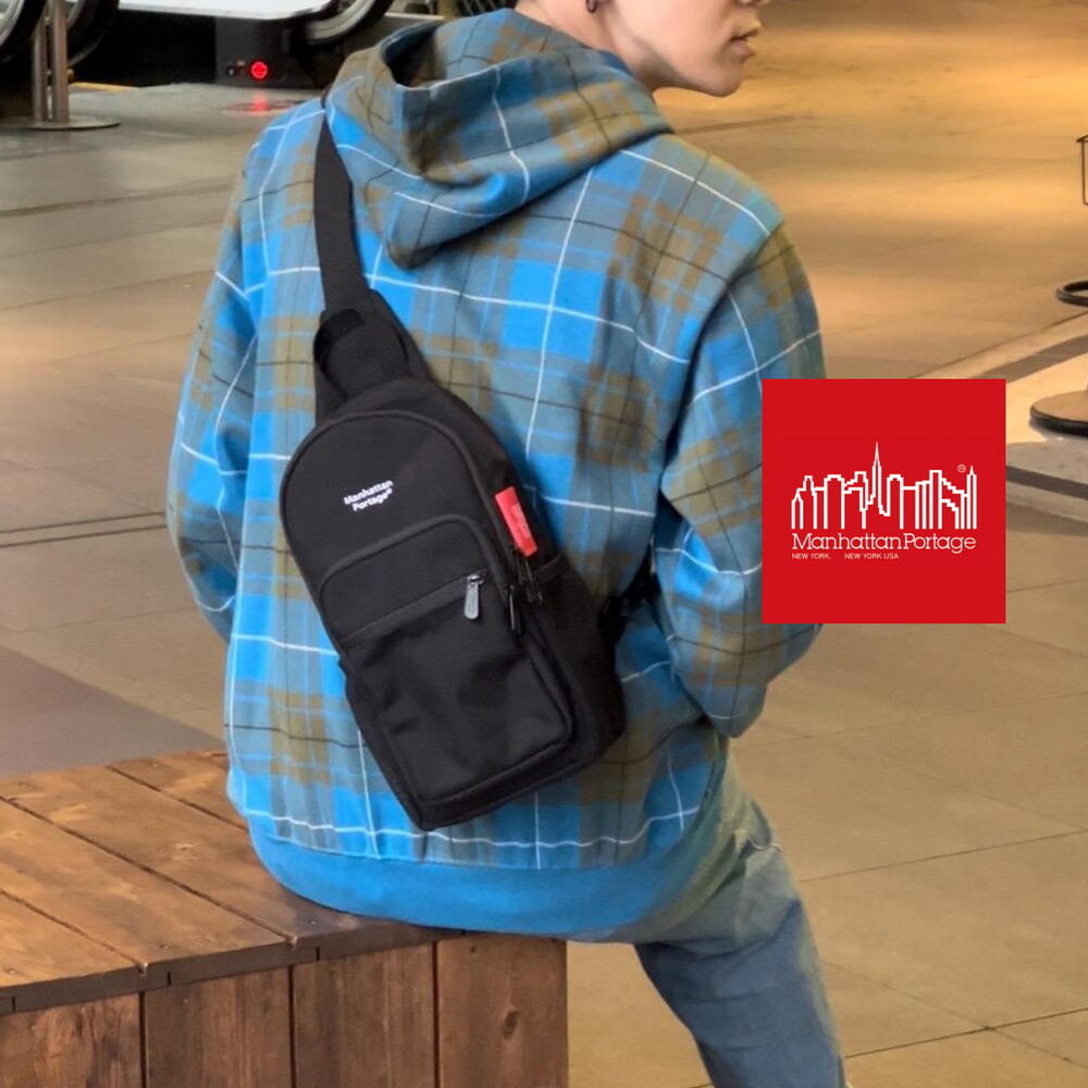 マンハッタンポーテージ ミニバッグ メンズ 定番 マンハッタンポーテージ Manhattan Portage コブル ヒル スリング バッグ JR Cobble Hill Sling Bag JR ブラック 1932JR BLK メンズ レディース バッグ ショルダー 正規品 斜め掛け ミニショルダー ショルダーポーチ 男女兼用 丈夫 コンパクト おしゃれ［BG］【GHOG】