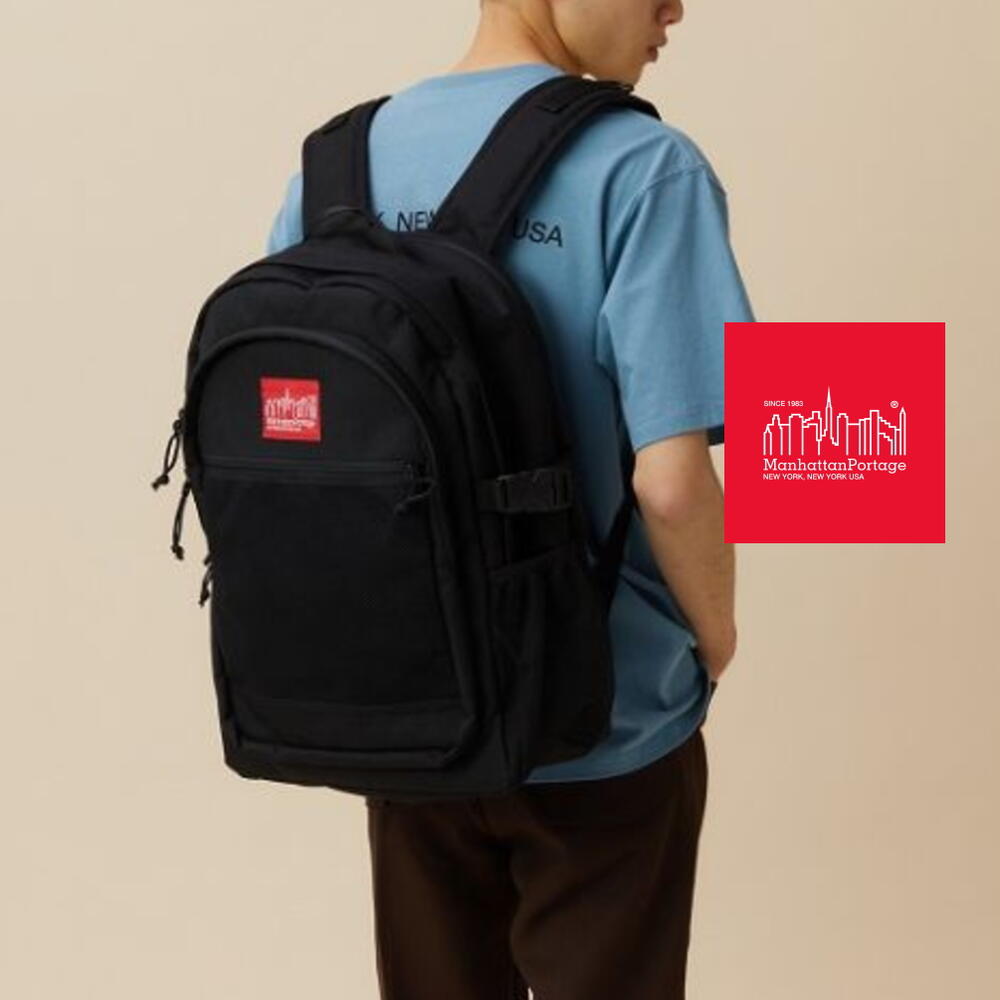 定番 マンハッタンポーテージ Manhattan Portage バッグ プレッピー バックパック PREPPY BACKPACK ブラック 2253 BLK メンズ レディース リュック ［T］［BG］【GHOG】