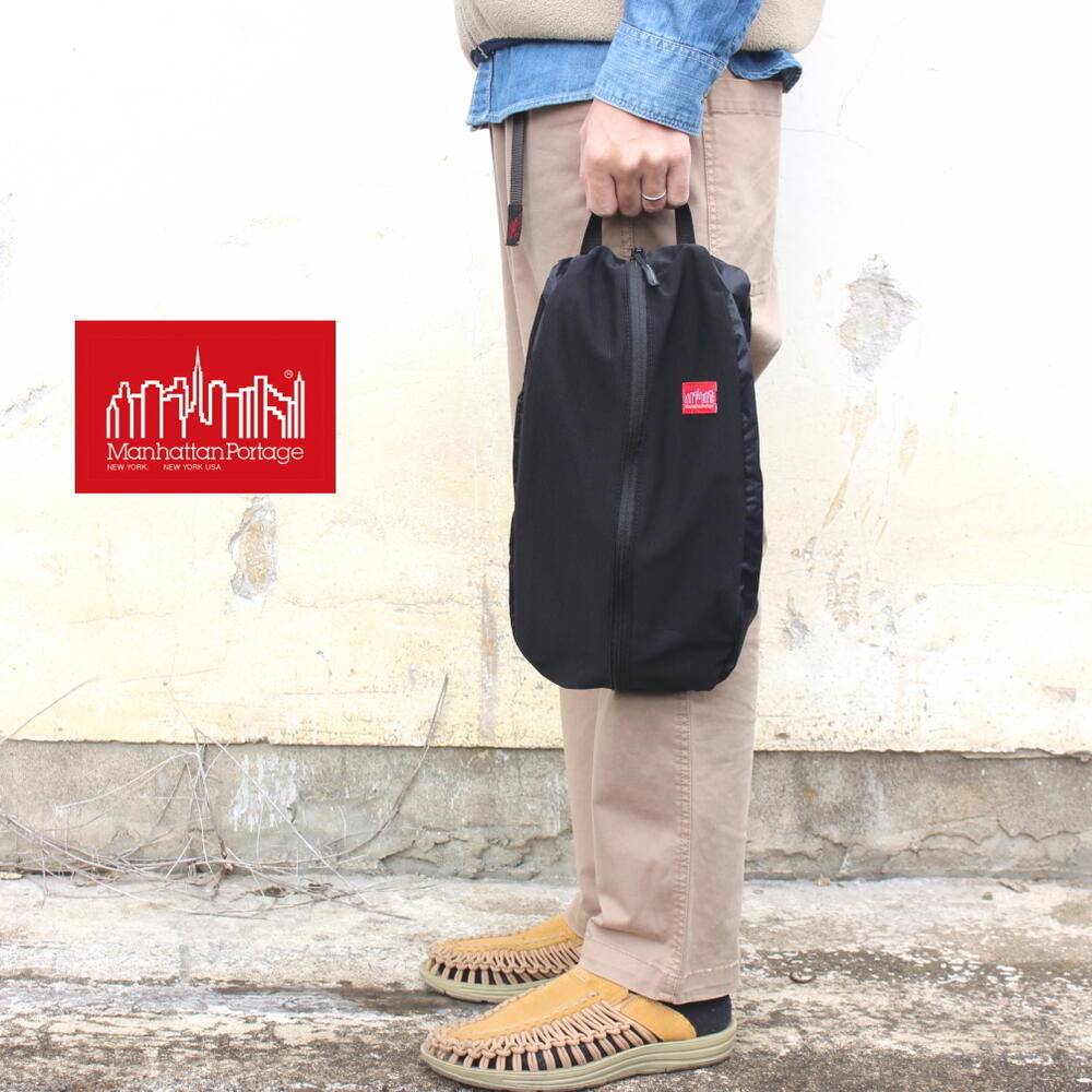 定番 マンハッタンポーテージ Manhattan Portage グリーンウェイ キャリー オール アクセサリー バッグ リップストップ ナイロン W/メッシュ ブラック 2015-RN BLK［BG］【GFFF】[QQ]