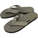 レインボーサンダルズ サンダル メンズ 定番 レインボーサンダル RAINBOW SANDALS ビーチサンダル クラシック レザー CLASSIC LEATHER グレー GREY シングルレイヤー シングルミッドソール プレミア 301ALTS PL 【GGOL】