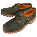 ティンバーランド Timberland オーセンティック ハンドソーン ボート シュー AUTHENTIC HANDSEWN BOAT SHOE ダークグリーンフルグレイン TB0A284Y 3eye スリーアイ クラシックラグ モカシン メンズ 【GGOF】