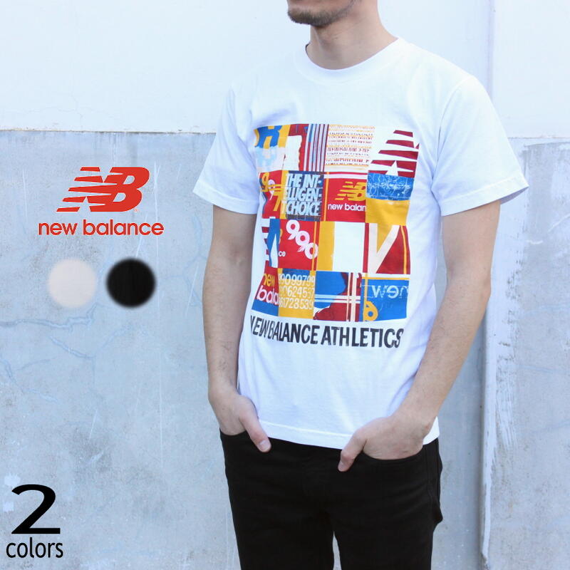 ニューバランス New balance ウェア アスレチックス ケンジタイル ショートスリーブ Tシャツ MT01523 ホワイト(WT) ブラック(BK)［WA］