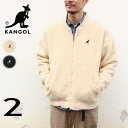 カンゴール ボアジャケット メンズ カンゴール KANGOL ウェア ボア フリース ジャケット C6162N ベージュ(14) ブラック(N9)［WA］【GFFF】