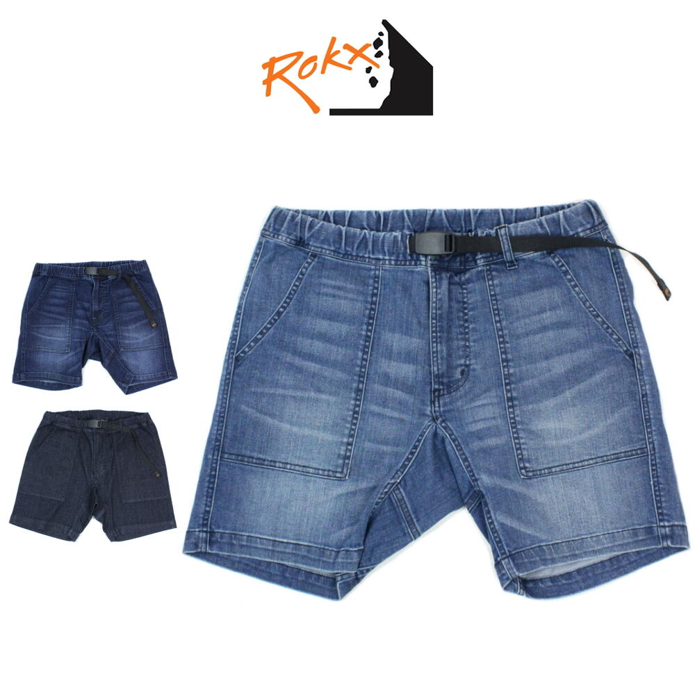  å ROKX  ǥ˥ եƥ 硼 DENIM FATIGUE SHORT RXMS193010 MID USED(ߥåɥ桼) DARK USED(桼) ONE WASH(󥦥å) WA