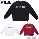 フィラ FILA x BE:FIRST トレーナー ホワイト（01） ブラック（08）レッド（11） FB0779 ［WA］