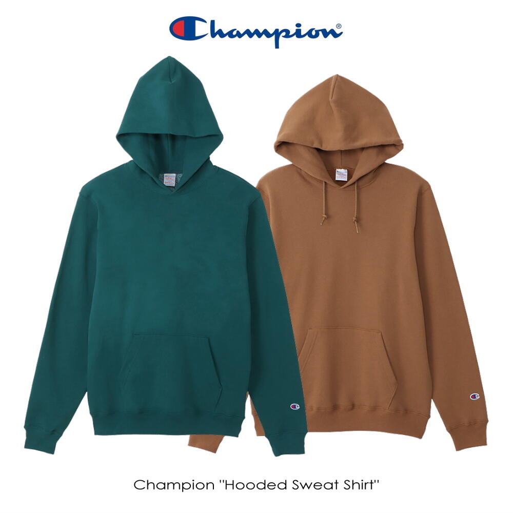 楽天すにーかー倉庫チャンピオン Champion USA製 フーデッド スウェット シャツ （9oz） C5-P101 560（モスグリーン） 855（ライトブラウン）［WA］【GGFO】