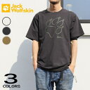 ジャックウルフスキン Jack Wolfskin Tシャツ JP HERITAGE OL PAW T 5031161 オフホワイト コヨーテ ファントム ［WA］【GHOH】