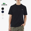 ラコステ LACOSTE アウトラインクロッククルーネックTシャツ TH5582-99 031(ブラック) 166(ネイビー) XFJ(ベージュ) 001(ホワイト)【GJOG】