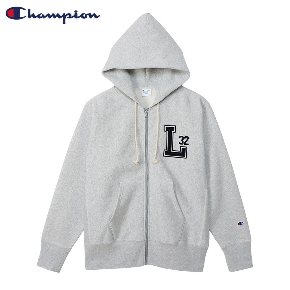 【最大全額ポイント還元※要エントリー】チャンピオン Champion リバースウィーブ(R) ジップ フーデッド スウェット シャツ 23FW C3-Y110 040（シルバーグレー）［WA］【GHFO】